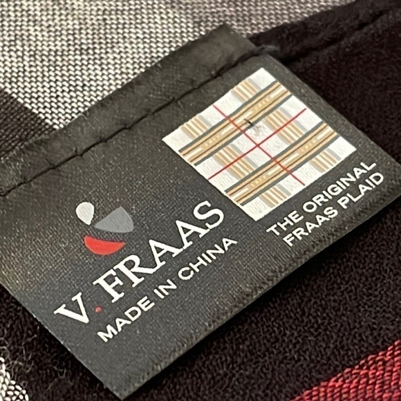 V. FRASS The Original Plaid Viscose Scarf Sz. 32โ x 72โ - Picture 3 of 12